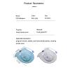 CUTTE Sitz Bath for Hemorrhoids, Soaking Basin Ues for Inflammation Treatment Fits Universal Toilet, Vaginal Steaming Tub for V Steaming and Sitz Bath Soak,Blue2,41x39cm view 2