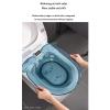 CUTTE Sitz Bath for Hemorrhoids, Soaking Basin Ues for Inflammation Treatment Fits Universal Toilet, Vaginal Steaming Tub for V Steaming and Sitz Bath Soak,Blue2,41x39cm view 4