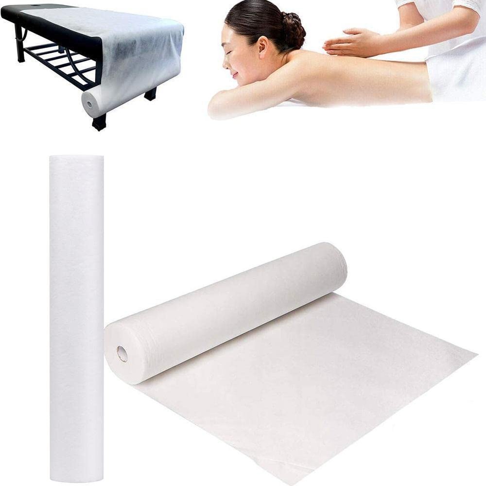 100pcs Disposable Spa Massage Mattress Sheets Salon Massage Bed Sheets Non-Woven Headrest Paper Roll Table Cover Tattoo Supply