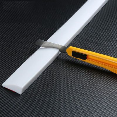 0.6'' Rise Threshold Ramp Curb Ramp Wheelchair Ramp Scooter Sill For Indoor Or Outdoor Doorway, Bathroom, Scooter Sweeper And Pets Can Be Cut At Will (Color : 1m, Size : White 3 * 1.5cm(0.59x1.2in))