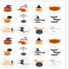 24 Pre-Cut CLIPART HALLOWEEN Themed Edible Wafer Paper Cake Toppers Decorations view 2