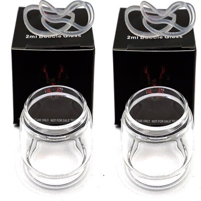 (2-Pack) Replacement Bubble Glass Compatible with Horizon Sakerz Vape Tank