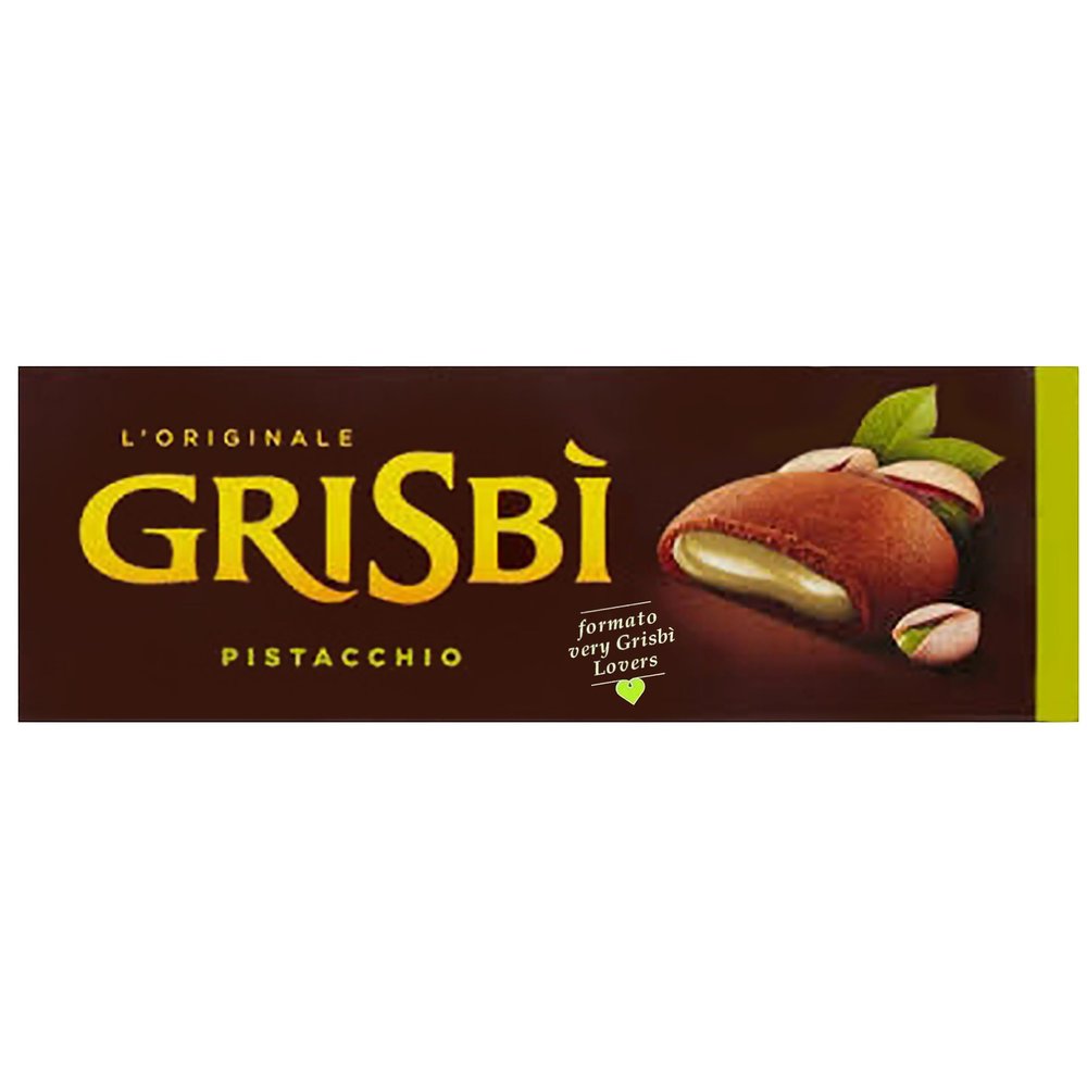MATILDE VICENZI Grisbi Nocciola - Italian biscuits with pistachio filling 150g (Pistachio, x1)