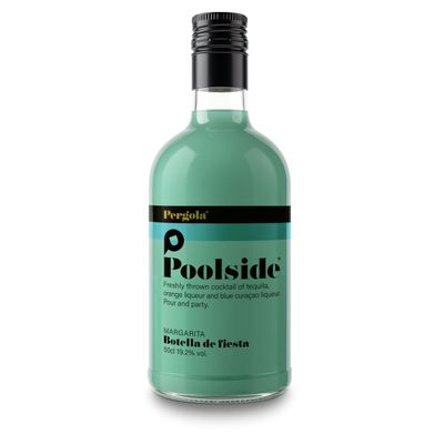 Pergola Poolside Margarita | 50cl | 19.2% abv | Tequila with Lime & Yuzu | 100% Agave Blanco Tequila | Pre-mixed Cockatil | Ready-to-Drink