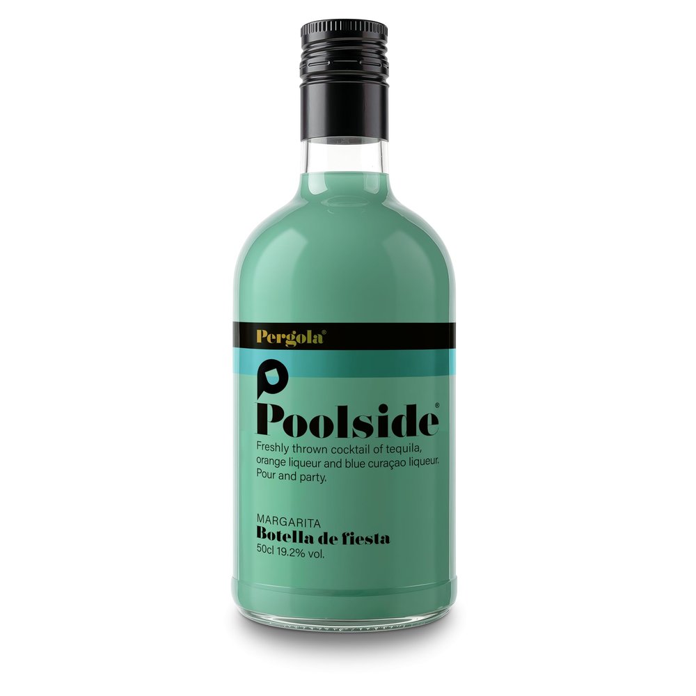 Pergola Poolside Margarita | 50cl | 19.2% abv | Tequila with Lime & Yuzu | 100% Agave Blanco Tequila | Pre-mixed Cockatil | Ready-to-Drink