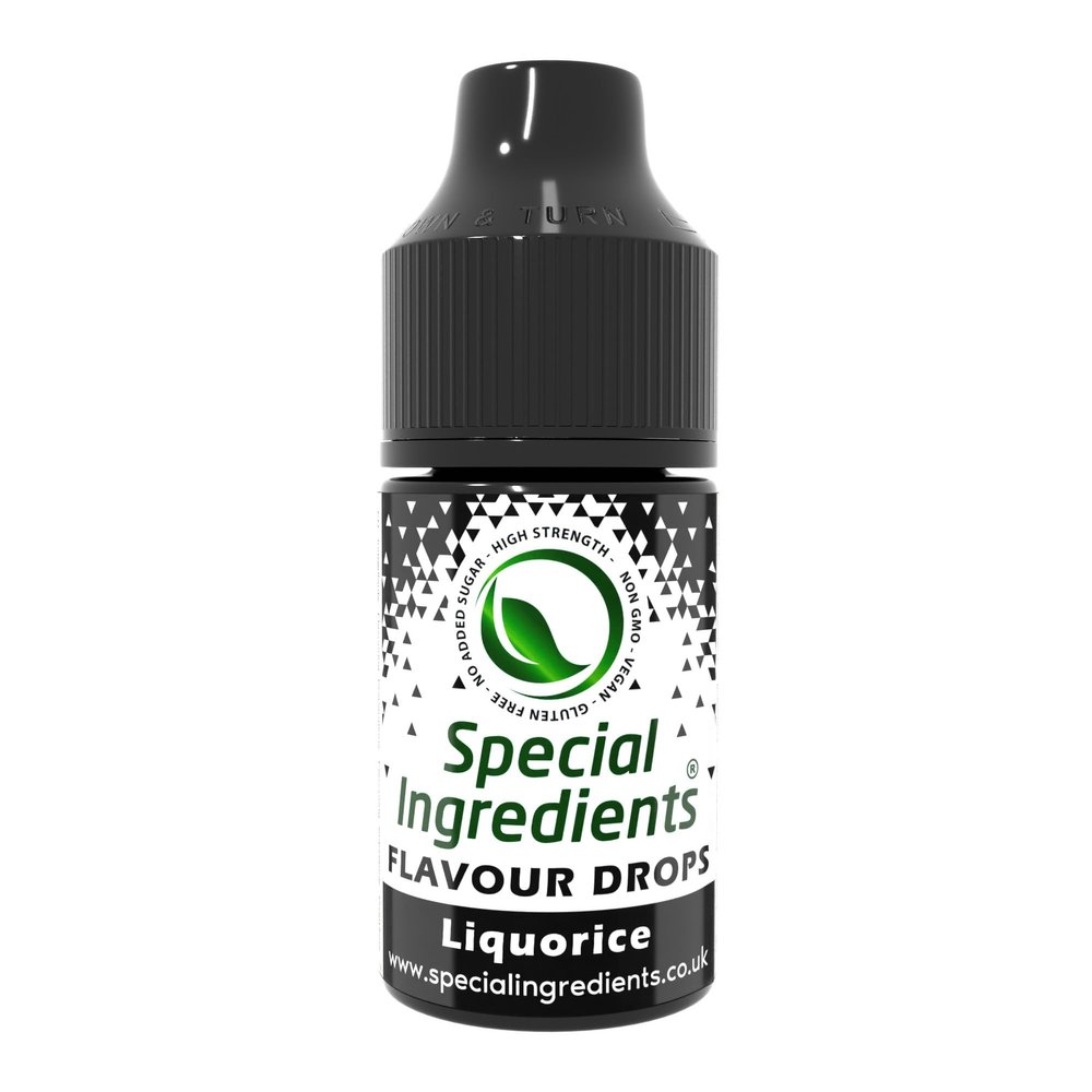 Liquorice Flavour Drop 1 Litre Highly Concentrated Versatile Food Flavouring - Vegan, Non GMO, Gluten Free