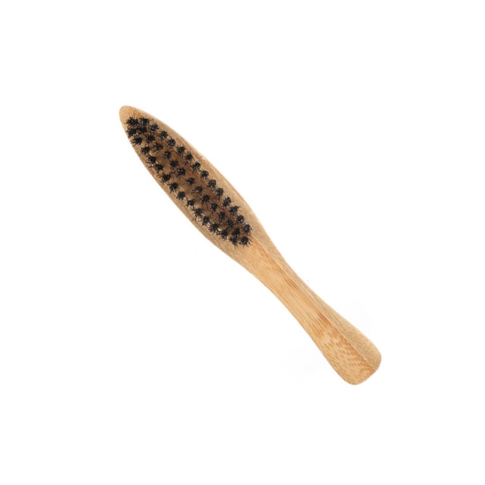 Beaupretty 2pcs Long Handle Beard Cleaning Brush Bristles Styling Facial Brush for Men Portable Grooming Mustache Care in Travel