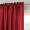 Sun Zero Barrow 2-Pack Energy Saving Rod Pocket Curtain Panel Pair, 54" x 63, Holiday Red view 3