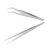 Hyuduo 2Pcs Eyelash Extension Tweezers, Straight Elbow Tip Tweezers Nippers, Stainless Steel Anti-Static Tweezers False Lash Application Tools For Girls Ladies,Tweezers view 2