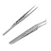 Beavorty 2pcs Nonmagnetic Nail Tweezers Eyebrow Tool Tweezers for Manicure Store Home Use Eyebrow view 1