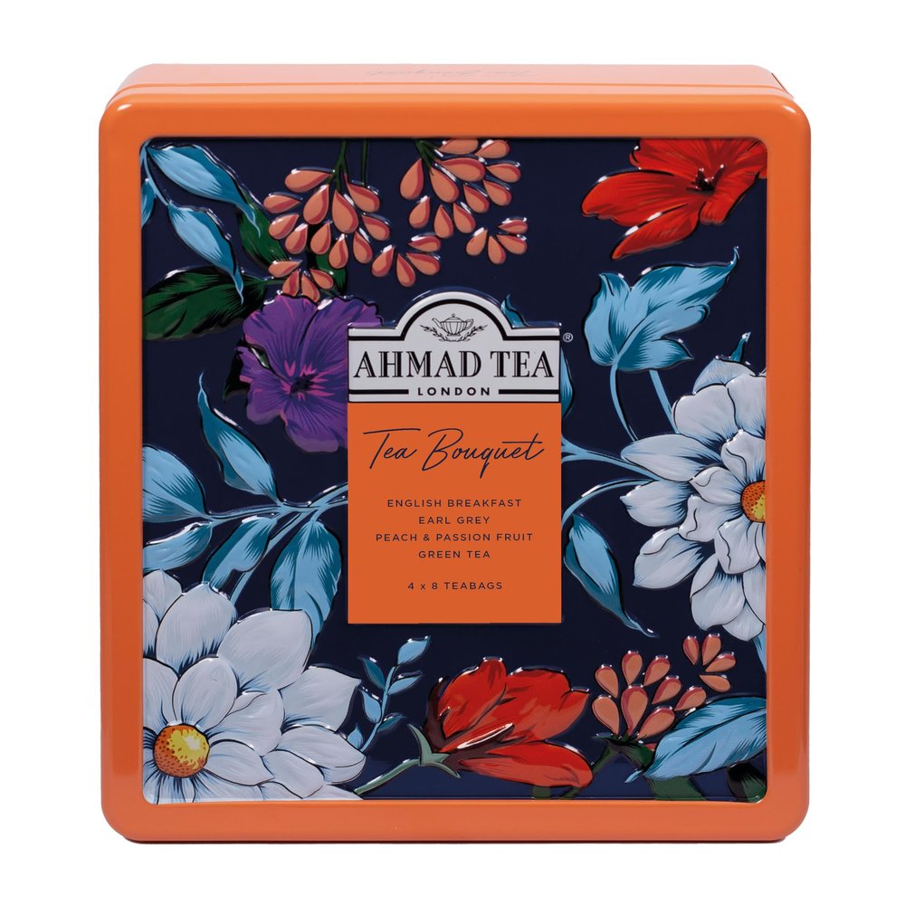 Ahmad Tea Gifts | Black Tea, Green Tea | Perfect tea gift | 32 Teabag Sachets | 4 Flavours
