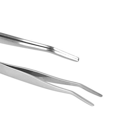 Beavorty Portable Stainless Steel Eyebrow Tweezers Comb Eyelash Extension Clip Makeup Tweezer for Eyebrows Grooming at Home