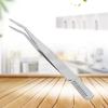 Beavorty Portable Stainless Steel Eyebrow Tweezers Comb Eyelash Extension Clip Makeup Tweezer for Eyebrows Grooming at Home view 3