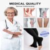 2 Pairs Medical Compression Socks for Women & Men 20-30 mmHg, class 2, Open Toe Best Graduated Support Fit for Travel Flight Running Varicose Veins Pregnancy Nurses (Black+Beige, M) view 2