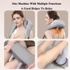 2023 Latest Goletsure Massagers for Neck and Shoulder with Kneading,Shiatsu Neck and Back Massager,Simulate Human Hand Grasping and Kneading for Pain Relief Deep Tissue,Grey view 3
