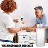 2 Pieces 1900ml Airtight Laundry Detergent Dispenser with Measuring Cup, Clear Laundry Liquid and Powder Detergent Dispenser, Washing Powder Storage Container Fabric Softener Storage Bottle Dispenser view 2