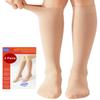 2 Pairs Medical Compression Socks for Women & Men 20-30 mmHg, class 2, Best Graduated Stockings Support Fit for Travel Flight Running Varicose Veins Pregnancy Nurses (2x Beige, XL) view 1