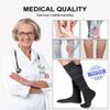 2 Pairs Medical Compression Socks for Women & Men 20-30 mmHg, class 2, Best Graduated Stockings Support Fit for Travel Flight Running Varicose Veins Pregnancy Nurses (2x Black, XXL) view 2
