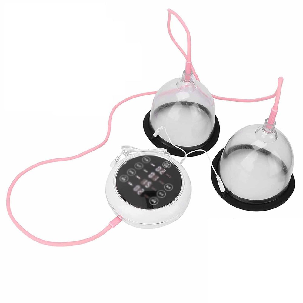 Electric Breast Massager, Chest Beauty Enlargement Machine, Vacuum Pump Enhancing Double Cup To Promote Breast Growth Sutible, Double Cup