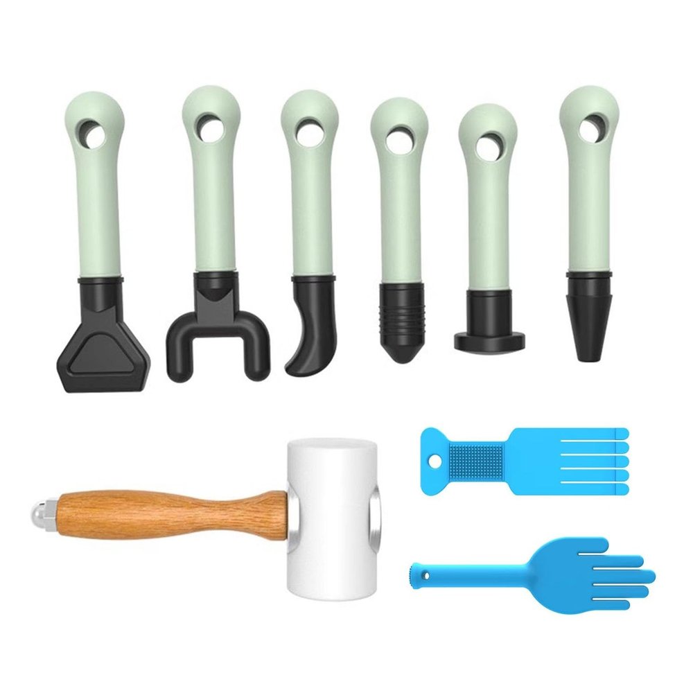 NICHOY Chiropractic Hammer,Hammer Therapy Tool,Spinal Hammer Shock Health Care Massage Percussion Equipment,Osteopathic Spinal Correction,With Silicone Palm Rest(7pcs)