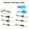 NICHOY Chiropractic Hammer,Hammer Therapy Tool,Spinal Hammer Shock Health Care Massage Percussion Equipment,Osteopathic Spinal Correction,With Silicone Palm Rest(7pcs) view 3