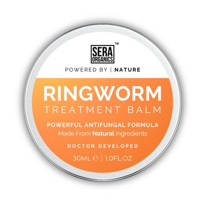 Natural Antifungal Cream Treatment for Ringworm Fast-Acting Relief | Extra Strength Formula | 30g | Made in The UK by Sera Organics