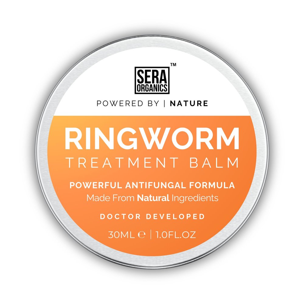 Natural Antifungal Cream Treatment for Ringworm Fast-Acting Relief | Extra Strength Formula | 30g | Made in The UK by Sera Organics