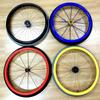 1Pair Wheelchair Push Rim Covers, 24in Wheelchair Push Rim Covers Non-Slip Wear-Resistant Hand Push Cover Wheelchair Rear Wheel Push Ring Protective Cover (Color : D) view 4