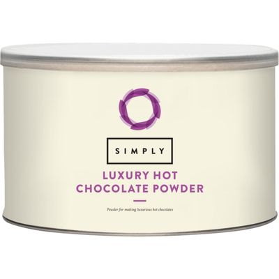 Simply Luxury Hot Chocolate, Hot Chocolate Powder for Smooth & Creamy Beverage, Suitable for Vegans, Halal & Nut-Free, 1kg