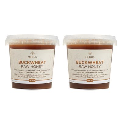 Earthbreath Buckwheat Raw Honey  1.8kg (2 x 900g) 100% Raw & Natural  Sustainably Harvested  Rich in Natural Goodness  No Artificial Additives