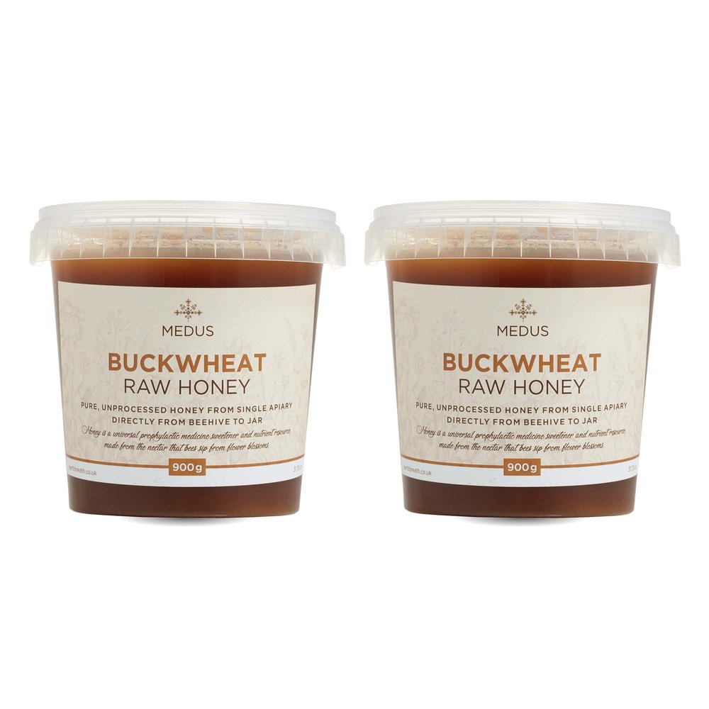 Earthbreath Buckwheat Raw Honey  1.8kg (2 x 900g) 100% Raw & Natural  Sustainably Harvested  Rich in Natural Goodness  No Artificial Additives