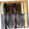 Beavorty 2pcs Vegan Beard Brush Curved Handle Natural Men Mustache Professional Hairdressing Brush for Shaving view 3