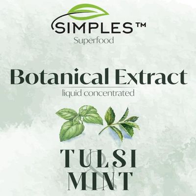 SIMPLES SUPERFOOD TULSI & MINT BOTANICAL EXTRACT LIQUID CONCENTRATE DRINK