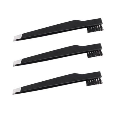 Beavorty 3pcs Elegant Eyebrow Clamps Carbon Steel Tweezers for Women Facial Hair Removal Beauty Kit