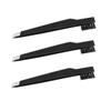 Beavorty 3pcs Elegant Eyebrow Clamps Carbon Steel Tweezers for Women Facial Hair Removal Beauty Kit view 1