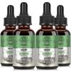 Premium Oil - 100000mg High Potency Natural Oil, Rich in Omega 3-6-9 and Vitamin C & E, Vegan, Enhanced Purity, 60ml (Pack of 4) view 1