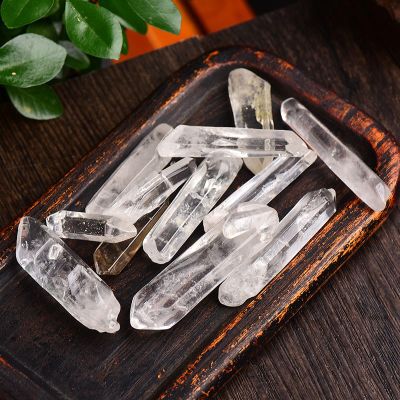 100% Natural Crystal Quartz Raw Crystals Crystal Wand Quartz Stone Crystal Point Rock Mineral Specimen Energy Stone,Quartz,20g