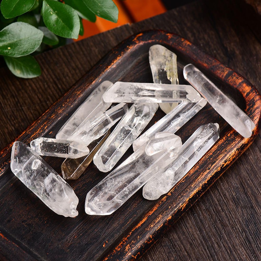 100% Natural Crystal Quartz Raw Crystals Crystal Wand Quartz Stone Crystal Point Rock Mineral Specimen Energy Stone,Quartz,100g