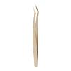 Eyelash Extension Tweezer, Professional Stainless Steel Multifunction Lash Tweezers for Beauty Salon (Long Oblique Tweezer) view 1
