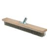 1PCS 20/30/45CM Stainless Steel Wire Broom Brush Sweeping Floor Garden Moss Cleaner Scrubber Kitchen Household Cleaning Tools (50CM) view 1