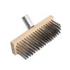 1PCS 20/30/45CM Stainless Steel Wire Broom Brush Sweeping Floor Garden Moss Cleaner Scrubber Kitchen Household Cleaning Tools (20CM) view 3