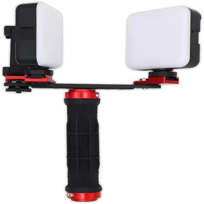 Dental Photography Kit, Mobile Phone Twin Light Photograp with Bluetooth Handles for Dentist Clinics Oral Nail Tattoo Insect Jewelry and Other Macro Photography