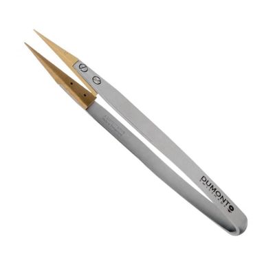 Dumont Dumoxel tweezer 159 with Wooden Tips for Scratch-Sensitive Components 110 mm for Watchmakers