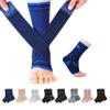 ABIRAM Ankle Compression Sleeve, Foot Sleeve (1 Pair) with strap, Ankle Brace for Sprained Foot, Support, Plantar Fasciitis Relief Socks, Achilles Tendonitis, Women & Men view 1