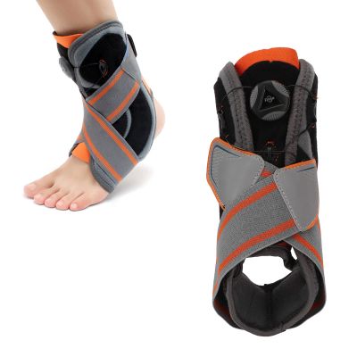 Ankle Brace for Sprained Ankle, Ankle Support Brace Adjustable Compression Ankle Support Wrap (M)