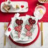 Horaldaily 100 Valentine Disposable Paper Decorative Guest Napkins, Love Hearts Hand Towel for Party Lunch Dinner Kitchen Bathroom view 2
