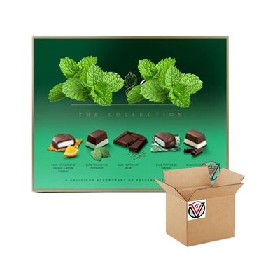 Mint Chocolate Collection Luxury Chocolate Gift Box (Dark & Milk Peppermint Chocolate Box 199g)