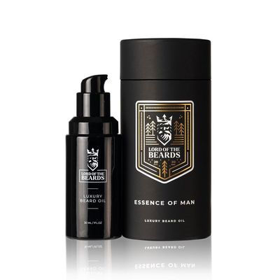 LORD OF THE BEARDS Premium Beard Oil - Essence Of Man, Smoky Vanilla and English Oud Scented Beard Oil for Men with Organic Jojoba, Coconut and Argan Oils  Vegan Friendly Beard Growth Oil - 30 ml