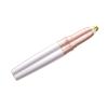 Electric Eyebrow Trimmer Painless Eyebrow Remover Stainless Steel Rechargeable for Home Girl (Gold) view 3