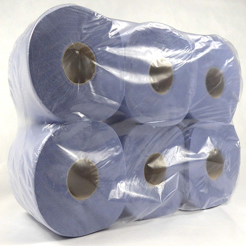 Blue Embossed Centrefeed Rolls 2ply Paper Towels Multipurpose Kitchen Towels for Commercial & Home Cleaning Highly Absorbent Paper (36)
